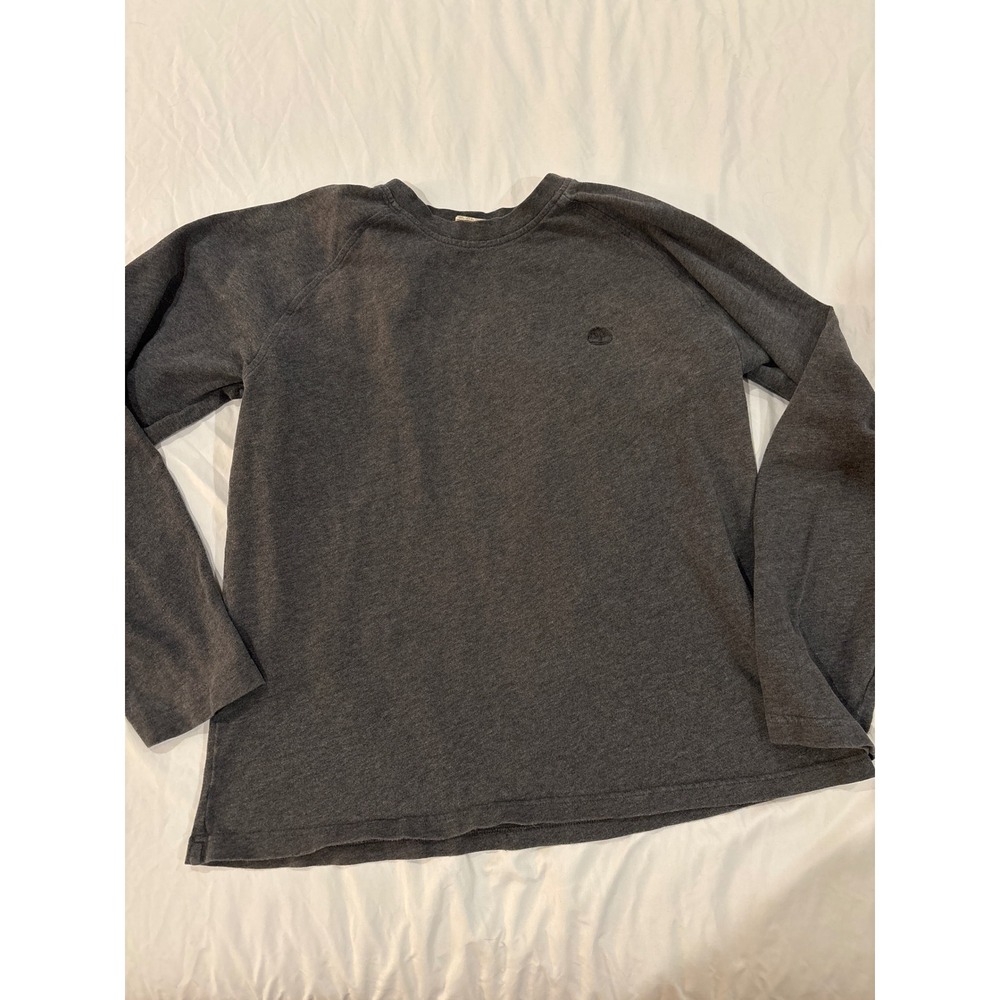 Timberland Stratham Issue Mens Large Gray Long Sleeve Raglan Shirt Outdoor Gear